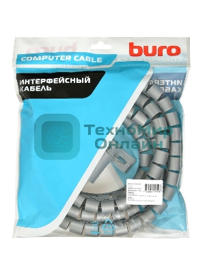 Кабельный органайзер Buro BHP CG22S Spiral Hose 20x2000мм Silver
