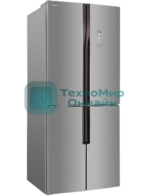 Холодильник Hansa FY418.3DFXC нержавеющая сталь трехкамерный 274/144л морозилка снизу