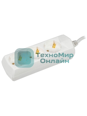 Удлинитель 3х5 м с заземл. 10А 250В У03 GENERICA 2P+PE 3х1 кв.мм IEK WYP10-10-03-05-Z-G