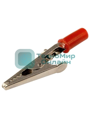 Зажим крокодил Rexant, длина 53 мм, ток 15A, 2 шт., пакет БОПП