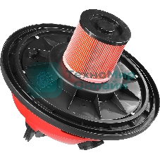 Строительный пылесос Зубр ПУ-60-1400 М4 серый/красный, 1400 Вт, уборка сухая/влажная/выдув, пылесборник мешок/контейнер, 60 л