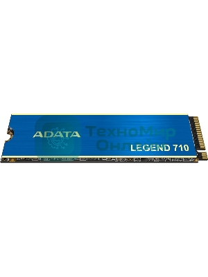 Накопитель SSD ADATA LEGEND 710, 512Gb, PCIe 3.0 x4, M.2 2280, NVMe, R/W 2400/1600, с радиатором
