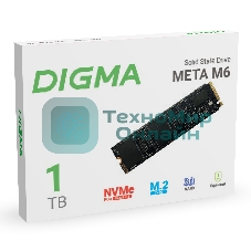 Накопитель SSD Digma Meta M6 DGSM4001TM63T, 1Tb, PCIe 4.0 x4, M.2 2280, NVMe, R/W 7400/6600