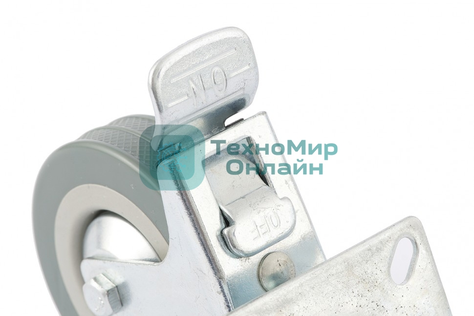 Колесо поворотное Сибртех с тормозом d-75 мм крепление  платформенное