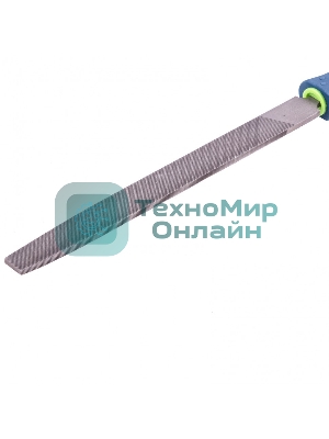 Напильник Сибртех, 200 мм, плоский, двухкомпонентная рукоятка, №2