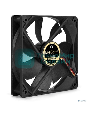 Вентилятор для корпуса ExeGate ExtraPower EP12025B3P черный, 120 мм, 1850 об/мин, 30 дБ, 3 pin
