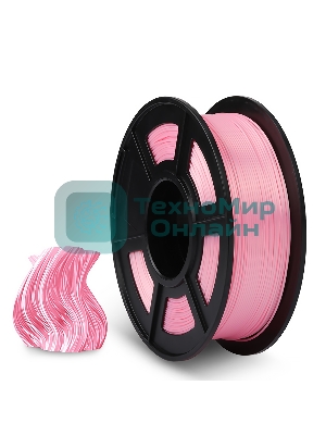 Филамент NVPrint Silk PLA+ Pink для 3D печати диаметр 1.75мм длина 330 метров масса 1 кг
