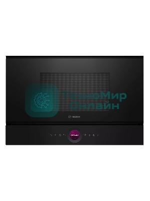 Встраиваемая микроволновая печь Bosch BFR7221B1 900Вт, 5 режимов, инвертер, 21 л, черный, петли справа