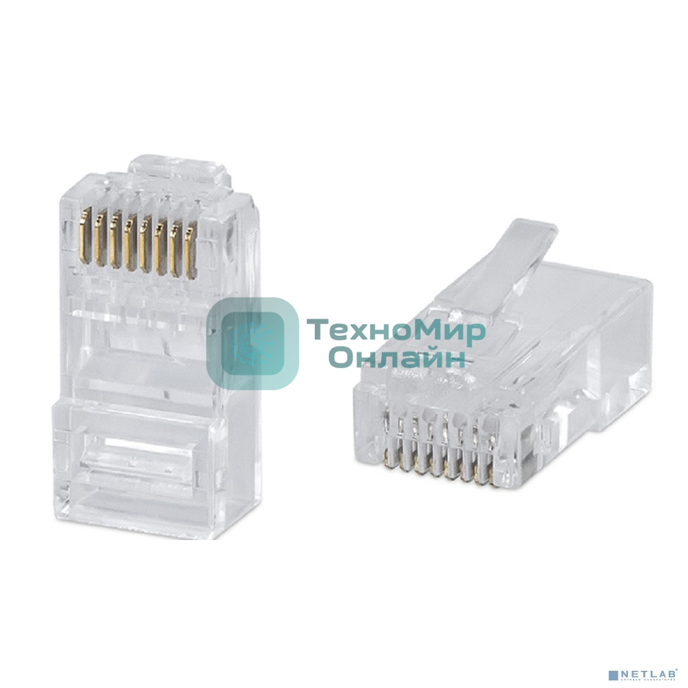 Разъем Cabeus, RJ45, кат. 6, неэкр., для одножильного и многожильного кабеля