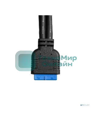 Планка портов в корпус Type-C ExeGate BrctUSB3-1C (USB 3.2 Gen1 20pin (IDC 20pin F) --> USB 3.2 Gen1 Type-Cf, кабель 30 см)