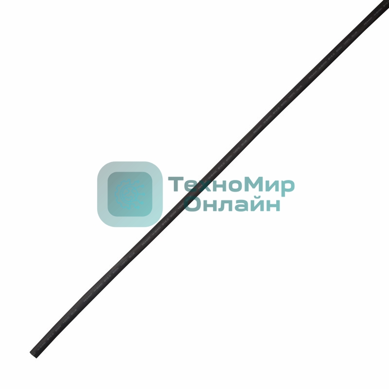 Термоусаживаемая трубка клеевая Rexant 12,0/3,0 мм, (4:1) черная, упаковка 10 шт. по 1 м