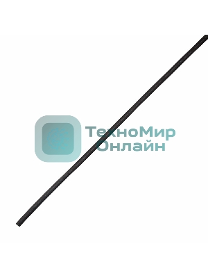 Термоусаживаемая трубка клеевая Rexant 12,0/3,0 мм, (4:1) черная, упаковка 10 шт. по 1 м