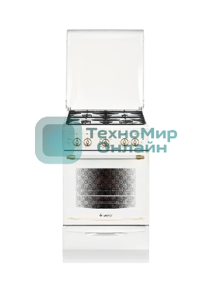 Плита газовая Gefest ПГ 5100-02 0185 белый, конфорок 4 шт, духовка 52 л, 50 см x 85 см x 58.5 см
