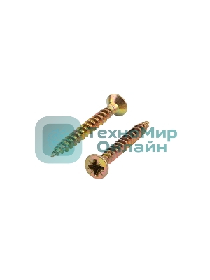 Саморез универсальный Kranz 3.5х30, желтый цинк, короб (200 шт./уп.)