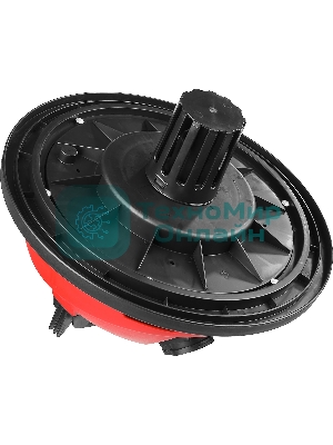 Строительный пылесос Зубр ПУ-60-1400 М4 серый/красный, 1400 Вт, уборка сухая/влажная/выдув, пылесборник мешок/контейнер, 60 л