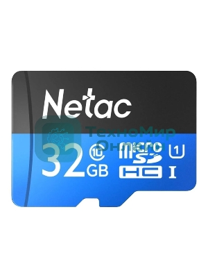 Флеш карта microSDHC 32Gb Netac P500 NT02P500STN-032G-S (без SD адаптера) 80Mb/s