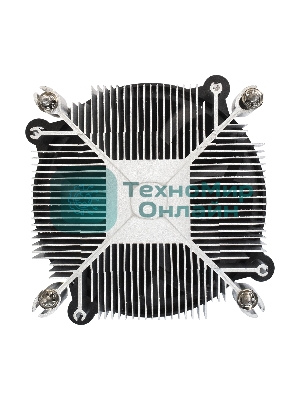 Кулер для процессора ExeGate ETA-20.V1700 серебристый, 90 мм, алюминий, 2200 об/мин, 22 дБ, 3 pin, 90 Вт, 60 мм