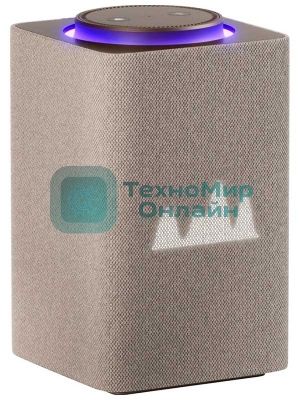 Умная колонка Яндекс Станция Макс, 65Вт, с экраном, 1 динамик, часы, Алиса, Wi-Fi, Bluetooth 5.0, Zigbee, бежевый