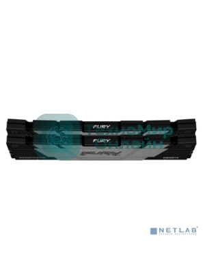 Оперативная память Kingston Fury Renegade, DDR4, 32GB (2x16GB), 3200MHz, CL16, DIMM, с радиаторами, серый/черный