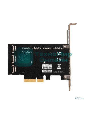 Контроллер ExeGate EXE-510 (PCI-E x4, SATA3 6Gb/s, 10 int, ASMedia Chipset ASM1166+JMB575)