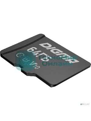 Флеш карта microSDXC 64Gb Class10 Digma CARD10 + adapter