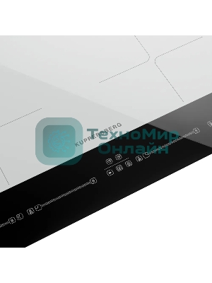 Варочная поверхность Kuppersberg ICI 622 W, индукция, High-Tech, прямой край, 9 уровней мощности, бустер, Stop and Go, Flexi-zone, автоматическое отключение, таймер, авто программы, индикатор остаточного тепла, сенсорное управление, цвет белый