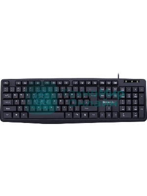 Клавиатура проводная Defender Concept HB-164, USB, черный