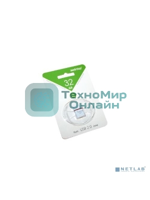 Флешка USB Smartbuy LARA White (SB32GbLARA-W), 32Gb, USB 2.0, R/W 15/5, белый