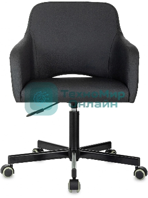 Кресло Бюрократ CH-380M черный, экокожа