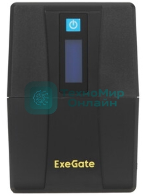 Источник бесперебойного питания ExeGate SpecialPro Smart LLB-600.LCD.AVR.2SH 600VA/360W, LCD, AVR, 2*Schuko, черный