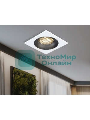 Светильник встраиваемый Ambrella light TN102727 WH/BK белый/черный GU5.3 92*92*23