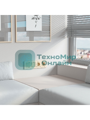 Рамка на 4 поста  AluMax (шампань) W0043511