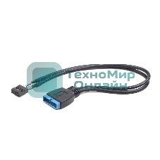 Кабель Cablexpert Внутренний USB2 - USB3 кабель, 9pin/19pin, 0.3m (CC-U3U2-01)