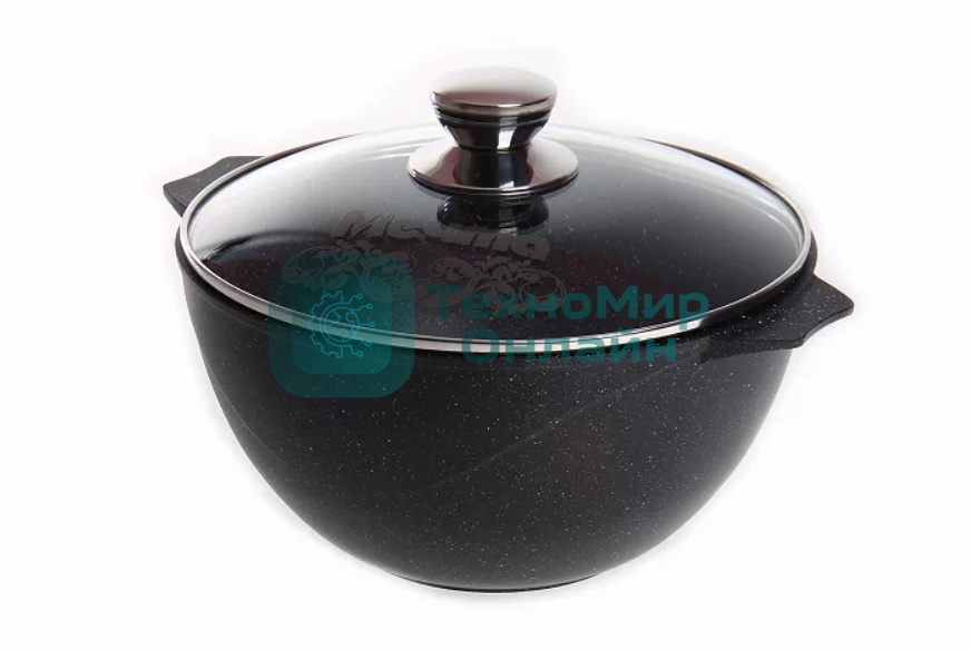 Казан для плова 4 л АП Гранит черный 54802