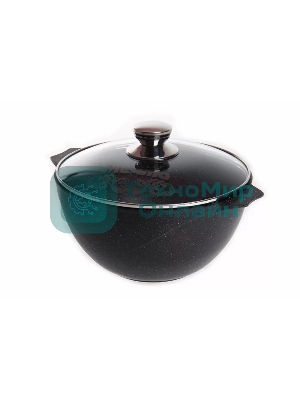 Казан для плова 4 л АП Гранит черный 54802