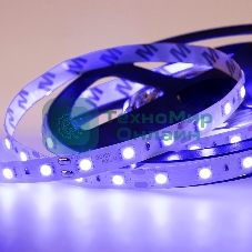 Лента светодиодная открытая, 10 мм, IP23, SMD 5050, 60 LED/m, 12 V, цвет свечения синий