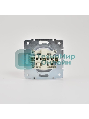 Механизм розетки 1-м СП Karina 16А IP20 без заземл. термопласт бел. LEZARD 707-0288-121B