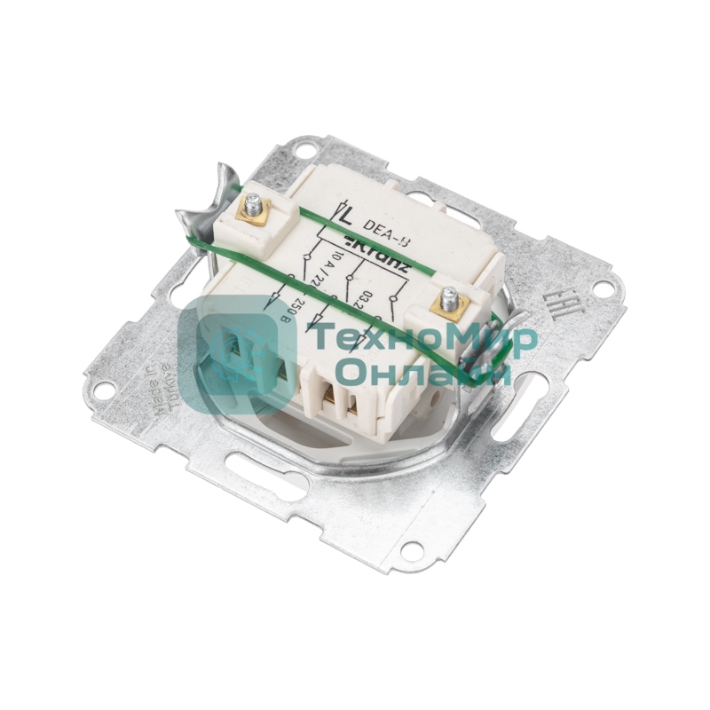 Выключатель Kranz DEA 3кл с/у 10А мех. белый