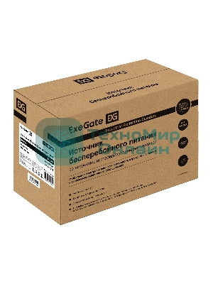 Источник бесперебойного питания ExeGate NEO Smart BU-600.LCD.AVR.5SH 600VA/360W, цветной LCD-дисплей, AVR, 5*Schuko, черный