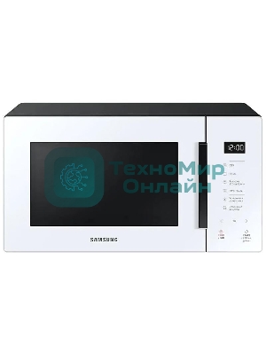 Микроволновая печь Samsung MG23T5018AW/BW белый, 23 л, 800 Вт, переключатели - сенсор