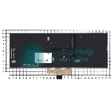 Клавиатура для ноутбука Asus ZenBook 14 UX434 серебристая с подсветкой