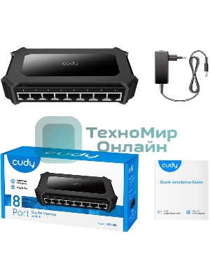 Коммутатор Cudy GS108D (L2) 8x1 Гбит/с неуправляемый