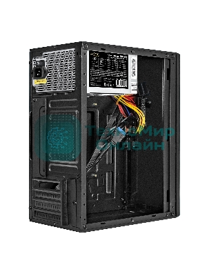 Компьютерный корпус Minitower ExeGate BAA-303U-UNS500 (mATX, БП UNS500 с вент. 12см, 2хUSB+1хUSB 3.0, HD Audio, черный)