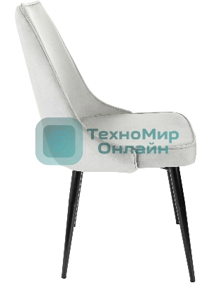 Стул для дома Бюрократ CH-K4 св. серый Holland 09 металл черный на ножках