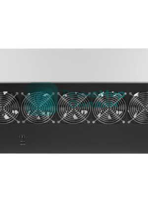 Корпус для майнинга ExeGate EX270772RUS Pro 13-430 (без БП, 2хUSB, 5хfan 120мм, места под: 13 видеокарт, 2 БП)