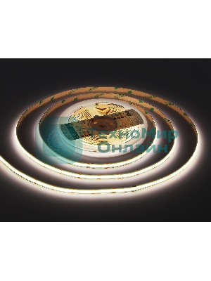 Светодиодная лента Ambrella light GS4901 COB 608Led/ 12W m/ 24V IP20 CCT 3000-6500K/ 5m*8mm*2.2mm (3 конт.)