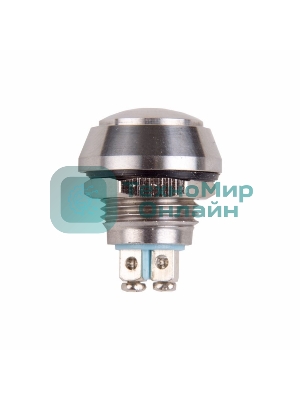 Кнопка антивандальная Rexant Ø12 Б/Фикс (2с винт) (ON)-OFF сфера