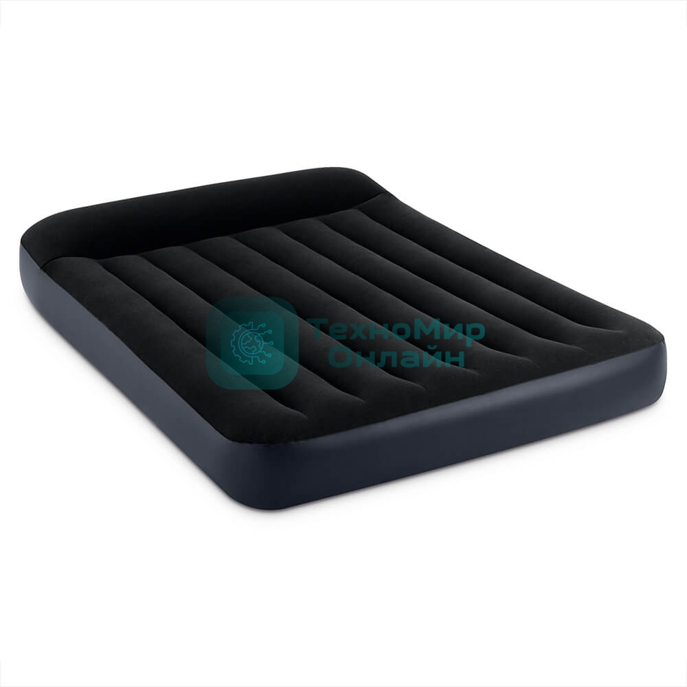 Надувной матрас 64142, Intex, 137х191х25см с подголовником, до 272кг, уп.3