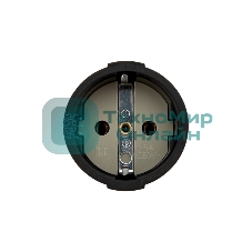 Розетка разборная Евро с з/к 16А черная Rexant