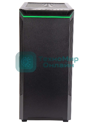 Компьютерный корпус Hiper PB81 черный без БП ATX 3x120мм 2xUSB2.0 2xUSB3.0 audio bott PSU